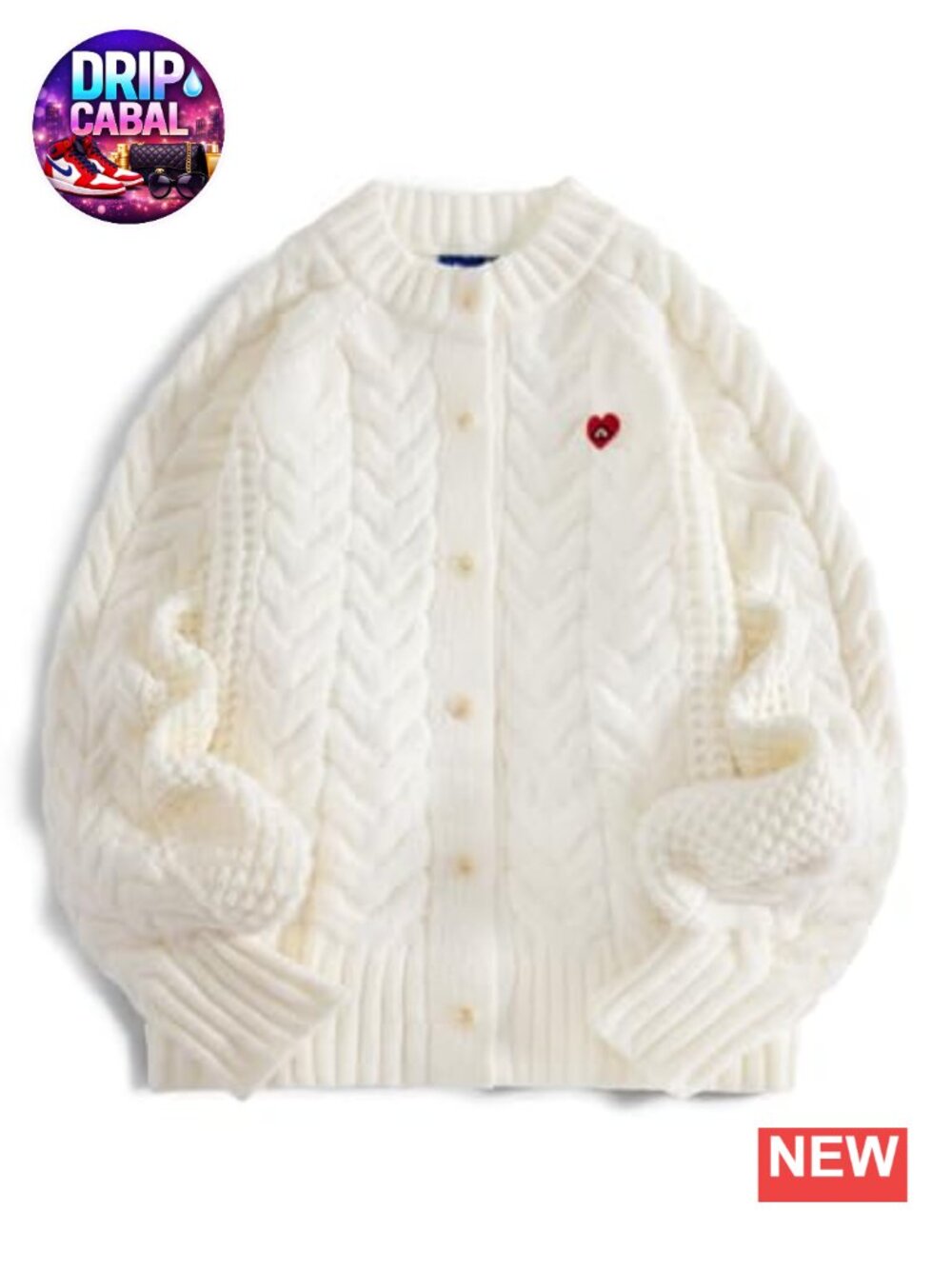 Chunky Cable Knit Open Front Cardigan Sweater for Women
